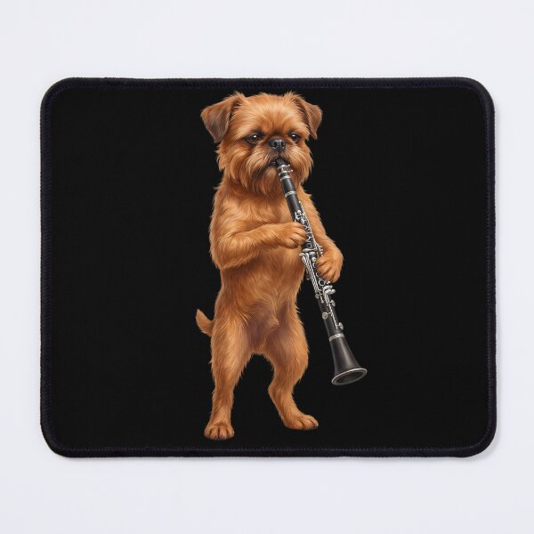 Item preview, Brussels Griffon Playing Clarinet Player Clarinetist Dog Lover designed and sold by TerryConnells.