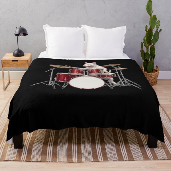 Item preview, Bull Terrier Playing Drum Kit Drummer Dog Lover designed and sold by TerryConnells.