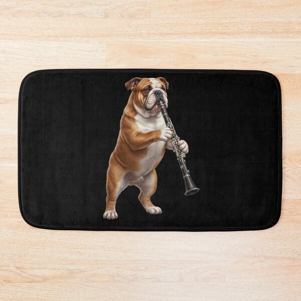 Item preview, Bulldog Playing Clarinet Player Clarinetist Dog Lover designed and sold by TerryConnells.