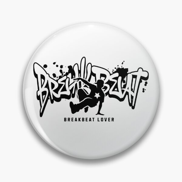 Item preview, BREAKBEAT  - Breakdance Logo (Black) designed and sold by Discothreadz.