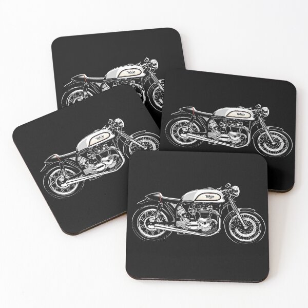 Item preview, Triton Café Racer – Classic British Custom Motorcycle Art designed and sold by Stinky Lincy's Apparel Company.