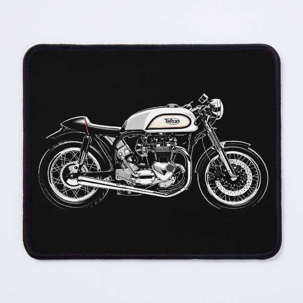 Item preview, Triton Café Racer – Classic British Custom Motorcycle Art designed and sold by Stinky Lincy's Apparel Company.
