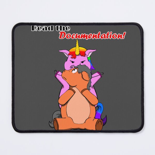 Item preview, Read the Documentation - Threatening Unicorn designed and sold by Batmantis275.
