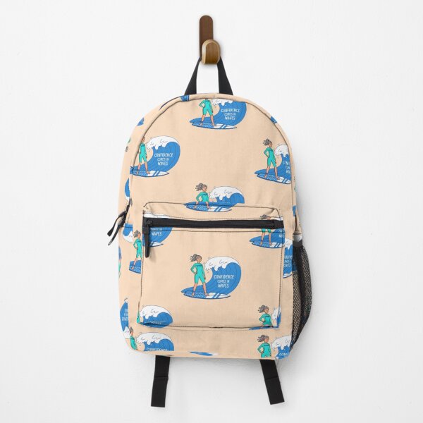 Item preview, Confidence Comes in Waves – Surfer Girl Riding a Big Wave designed and sold by Sea Gem.