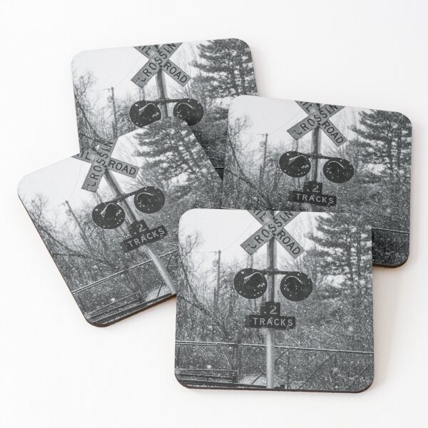 Item preview, Railroad Crossing In The Snow designed and sold by DeloreStudio.