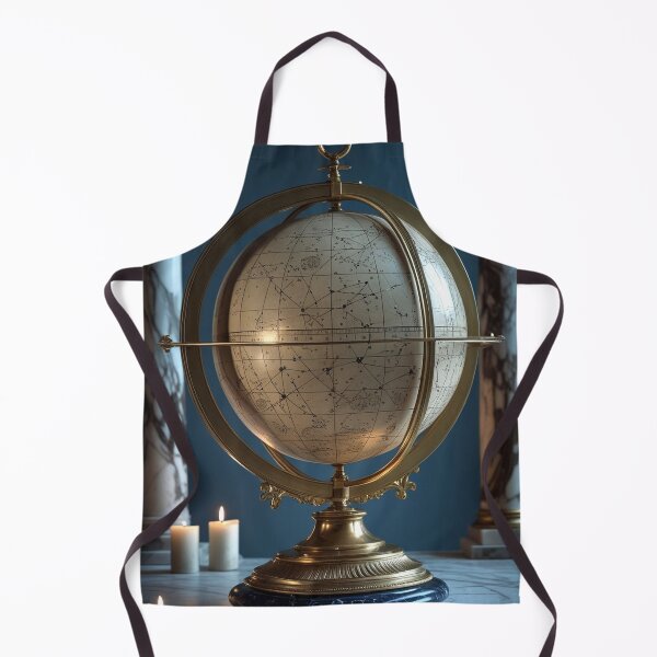 Item preview, Celestial Globe in Shadow — Vintage Astronomy Dark Academia Print designed and sold by semenol.
