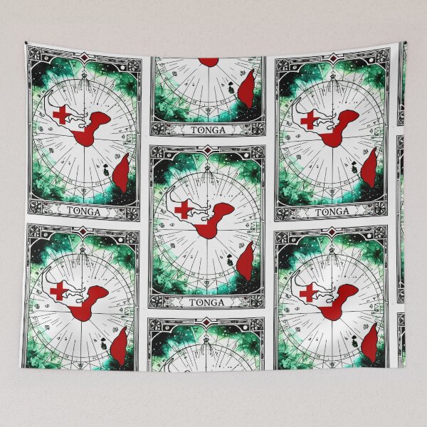 Item preview, Tonga Flag Map Sticker designed and sold by maximinano100k.