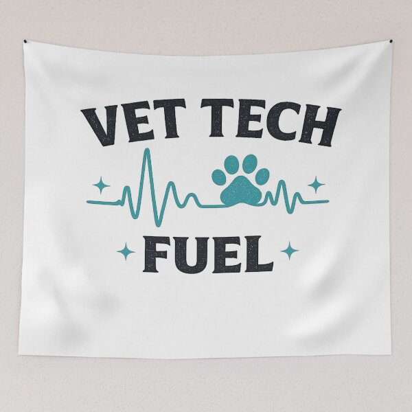 Item preview, Vet Tech Fuel Heartbeat Paw Graphic – Veterinary Technician Animal Care Design designed and sold by TTM Inspirational.