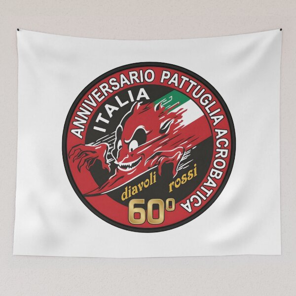 Item preview, 60th Anniversary Diavoli Rossi Italian Aerobatic Team Emblem designed and sold by CharlieDesings.