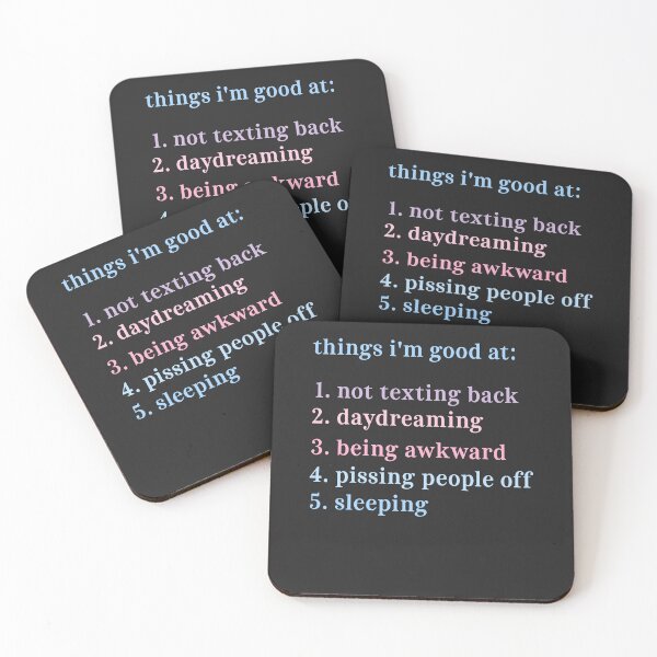 Item preview, Things i'm good at: not text back Antisocial Introvert Sarcastic Saying  designed and sold by CuratedlyV.