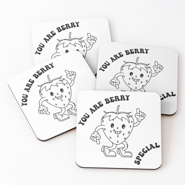 Item preview, You Are Berry Special – Cute Strawberry Pun Cartoon | Kawaii Fruit Illustration | Sweet Positive Gift designed and sold by Pao's Mind.