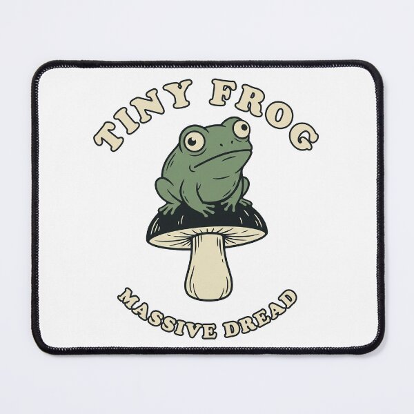 Item preview, Tiny Frog Massive Dread Funny Anxiety Meme Frog designed and sold by Akio Saiko.