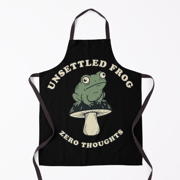 Item preview, Unsettled Frog Zero Thoughts | Cute Cottagecore Meme designed and sold by Akio Saiko.