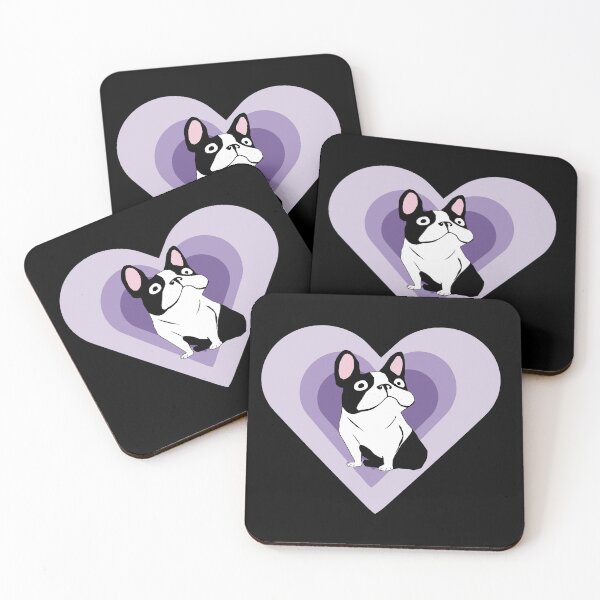 Item preview, Cute Dog Purple Hearts designed and sold by Mountain-Point.