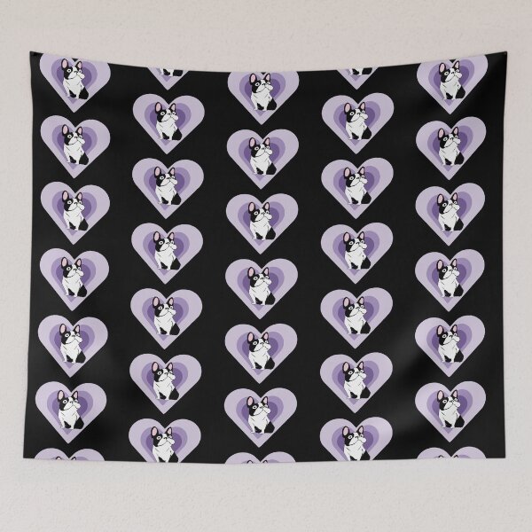 Item preview, Cute Dog Purple Hearts designed and sold by Mountain-Point.