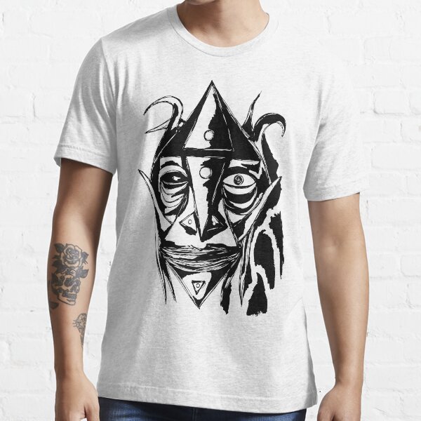 Zauberer Ziege Tusche Schwarz Essential T-Shirt