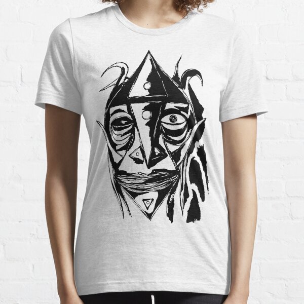 Zauberer Ziege Tusche Schwarz Essential T-Shirt