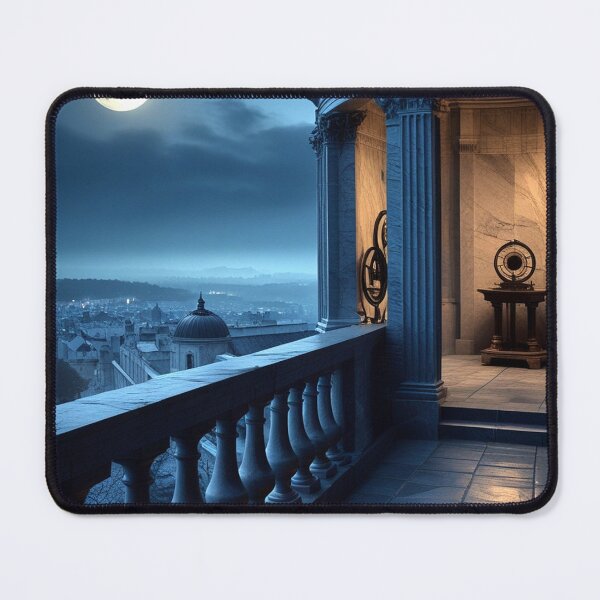 Item preview, Brass Orrery in Dim Light — Romantic Astronomy Dark Academia Print designed and sold by semenol.
