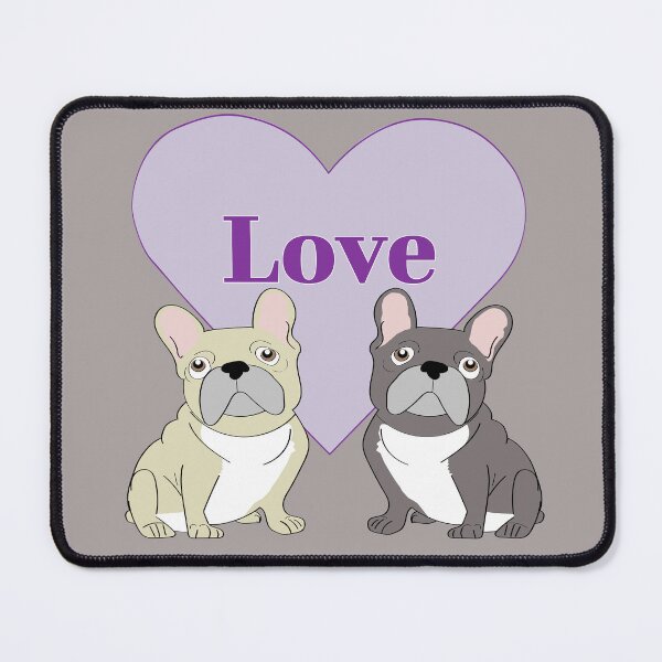 Item preview, Purple Love French Bulldog Duo designed and sold by Mountain-Point.