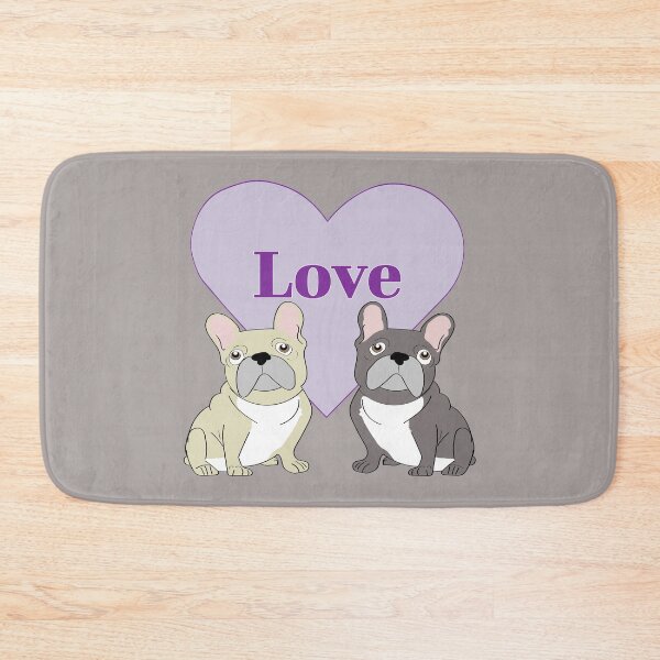 Item preview, Purple Love French Bulldog Duo designed and sold by Mountain-Point.