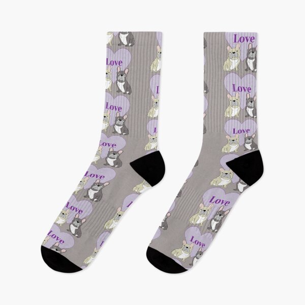 Item preview, Purple Love French Bulldog Duo designed and sold by Mountain-Point.
