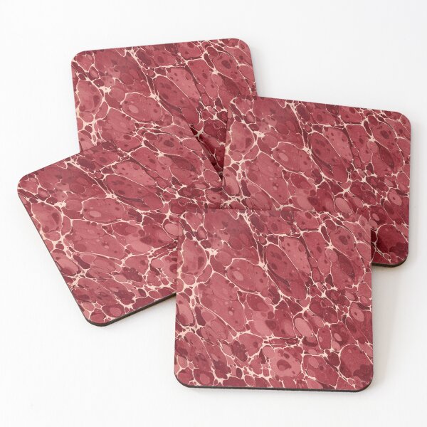 Item preview, Italian Red Water Marble designed and sold by foxtailvintage.