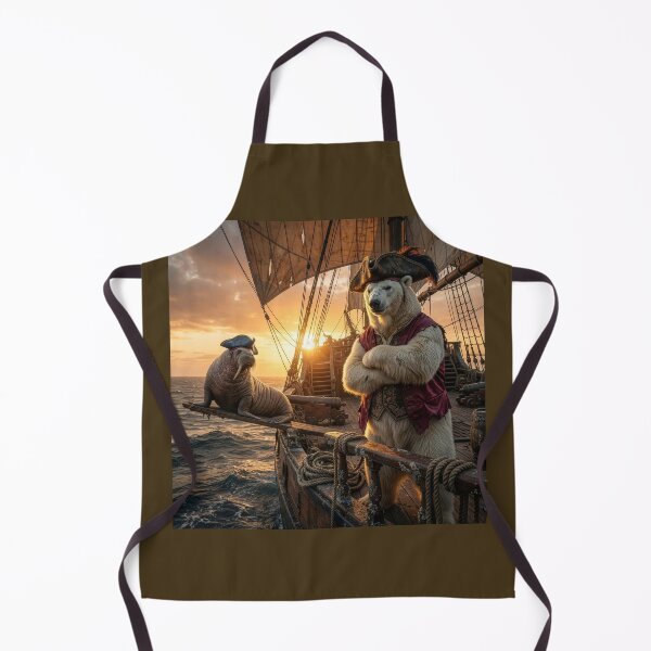 Item preview, Polar Bear Pirate Makes Walrus Walk the Plank designed and sold by Tridentulus.