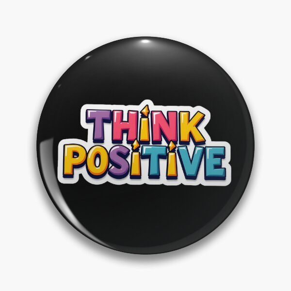 Item preview, Think Positive - Colorful Motivational Typography Quote designed and sold by FeelFreeStore.
