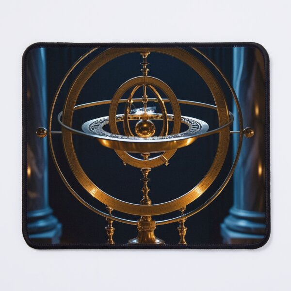 Item preview, Circular Observatory Library — Dark Academia Astronomy Interior Art designed and sold by semenol.