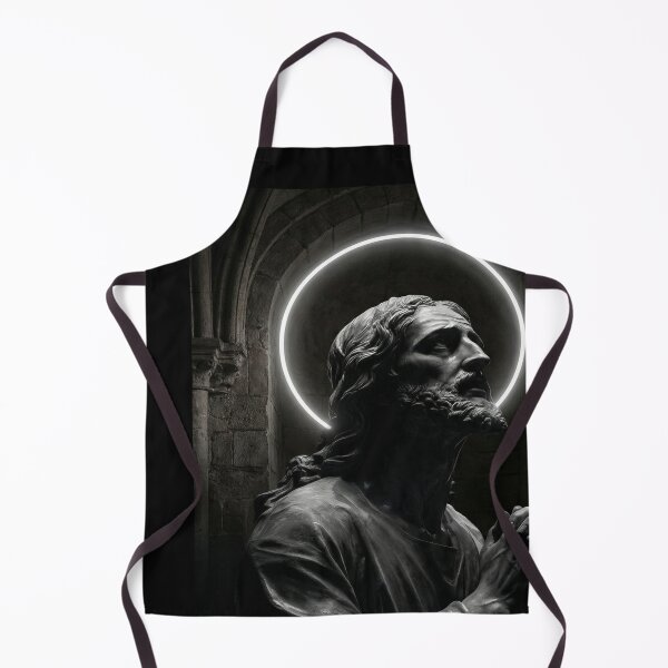 Item preview, Statue of Jesus praying with halo designed and sold by emmanuelsilve.