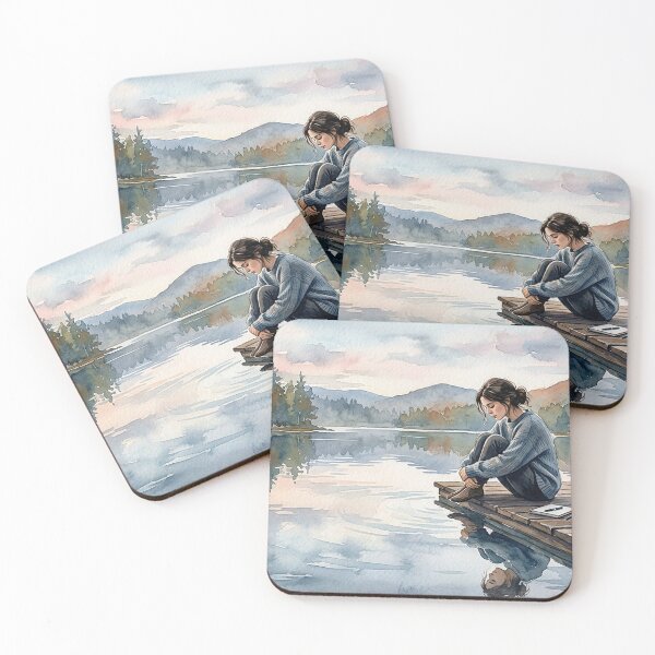 Item preview, Peaceful Lake Reflection Solitude Nature Retreat designed and sold by Anomaneal.