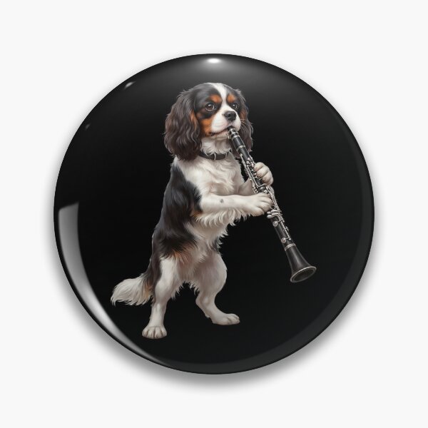 Item preview, Cavalier King Charles Spaniel Playing Clarinet Player Clarinetist Dog Lover designed and sold by TerryConnells.