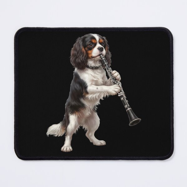 Item preview, Cavalier King Charles Spaniel Playing Clarinet Player Clarinetist Dog Lover designed and sold by TerryConnells.