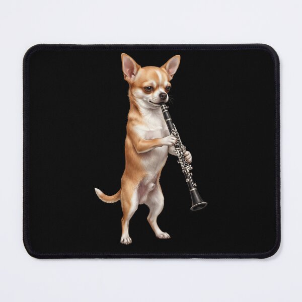 Item preview, Chihuahua Playing Clarinet Player Clarinetist Dog Lover designed and sold by TerryConnells.
