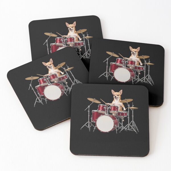 Item preview, Chihuahua Playing Drum Kit Drummer Dog Lover designed and sold by TerryConnells.