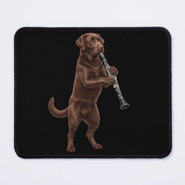 Item preview, Chocolate Labrador Retriever Playing Clarinet Player Clarinetist Dog Lover designed and sold by TerryConnells.