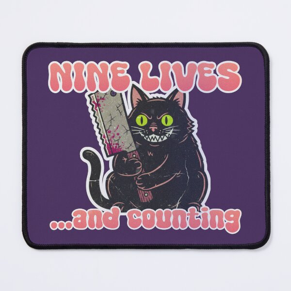 Item preview, Nine Lives… And Counting Black Cat designed and sold by codeEapparel.