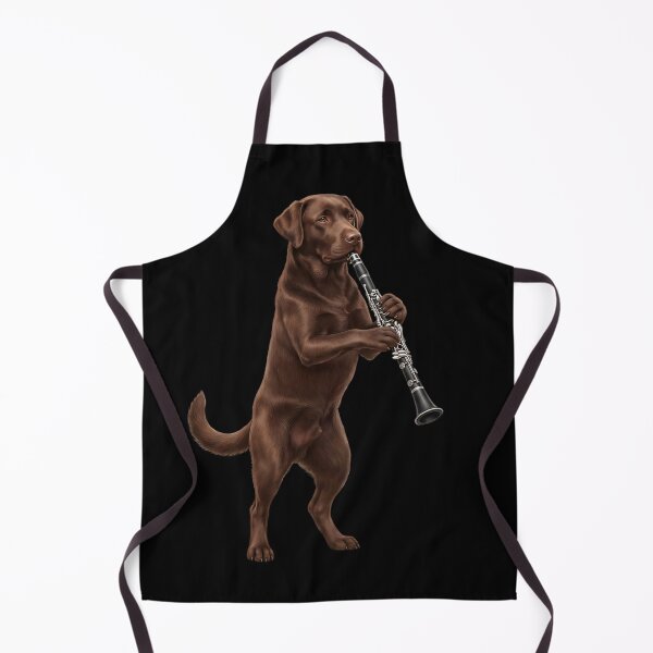 Item preview, Chocolate Labrador Retriever Playing Clarinet Player Clarinetist Dog Lover designed and sold by TerryConnells.