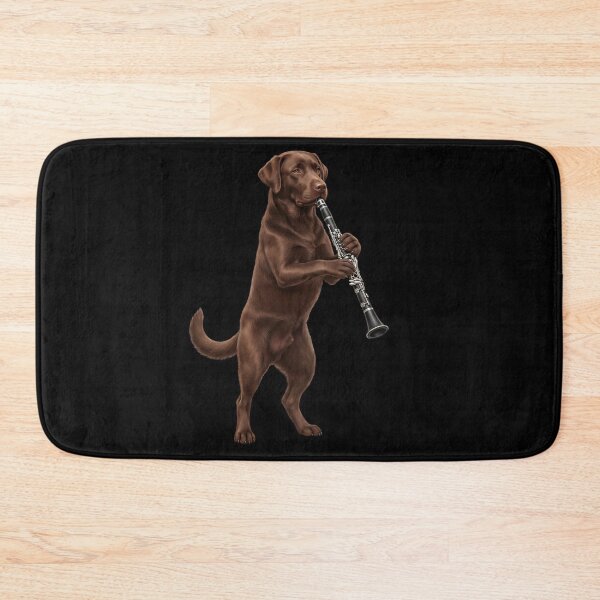 Item preview, Chocolate Labrador Retriever Playing Clarinet Player Clarinetist Dog Lover designed and sold by TerryConnells.