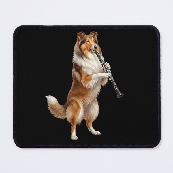 Item preview, Collie Playing Clarinet Player Clarinetist Dog Lover designed and sold by TerryConnells.