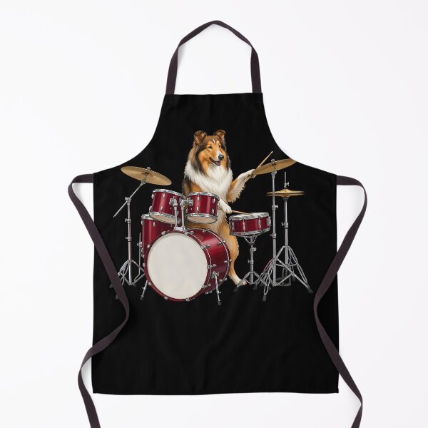 Item preview, Collie Playing Drum Kit Drummer Dog Lover designed and sold by TerryConnells.