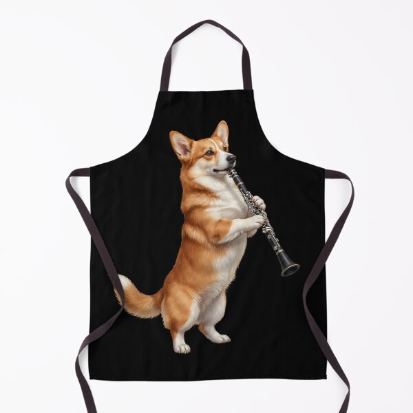 Item preview, Corgi Playing Clarinet Player Clarinetist Dog Lover designed and sold by TerryConnells.