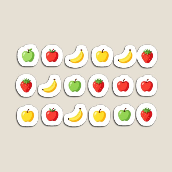 Item preview, Simple Fruit Sticker Sheet Assortment designed and sold by Express210.