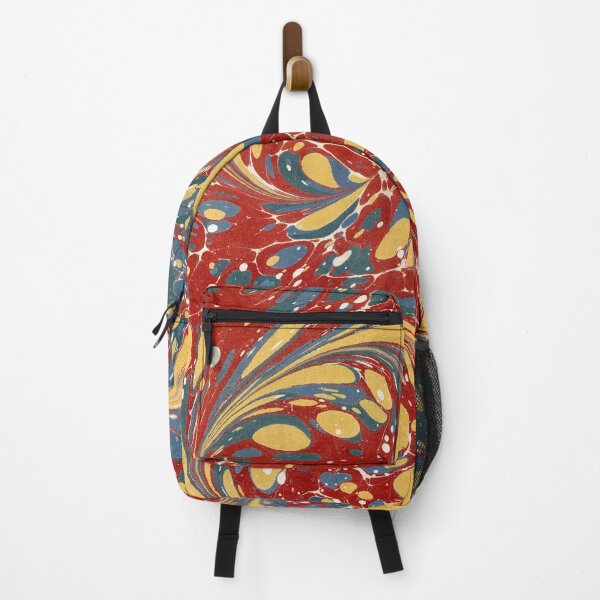 Item preview, Red Multicolor Italian Marble designed and sold by foxtailvintage.