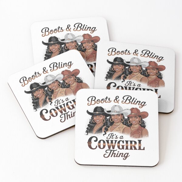 Item preview, Boots And Bling It'S A Cowgirl Thing Black Cowgirl Melanin designed and sold by ShaneKeenum0.