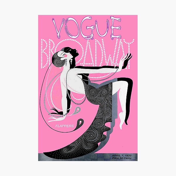 VOGUE : Vintage 1933 Broadway Flapper Print Photographic Print
