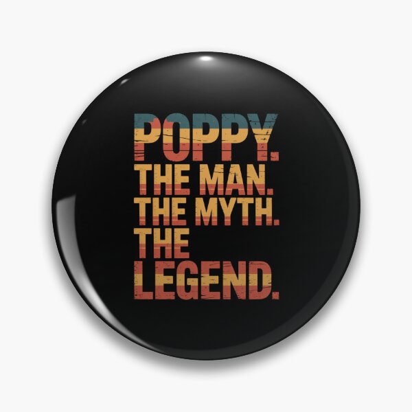Item preview, Poppy. The Man. The Myth. The Legend. Grandfather Grandparent Gift designed and sold by CORJIDOG-ART.