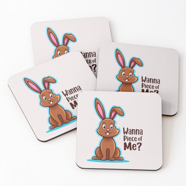 Item preview, Wanna Piece of Me Easter Bunny – Funny Easter Pun Rabbit Design designed and sold by Clairenity Studio.
