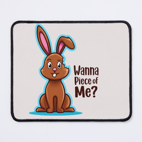 Item preview, Wanna Piece of Me Easter Bunny – Funny Easter Pun Rabbit Design designed and sold by Clairenity Studio.