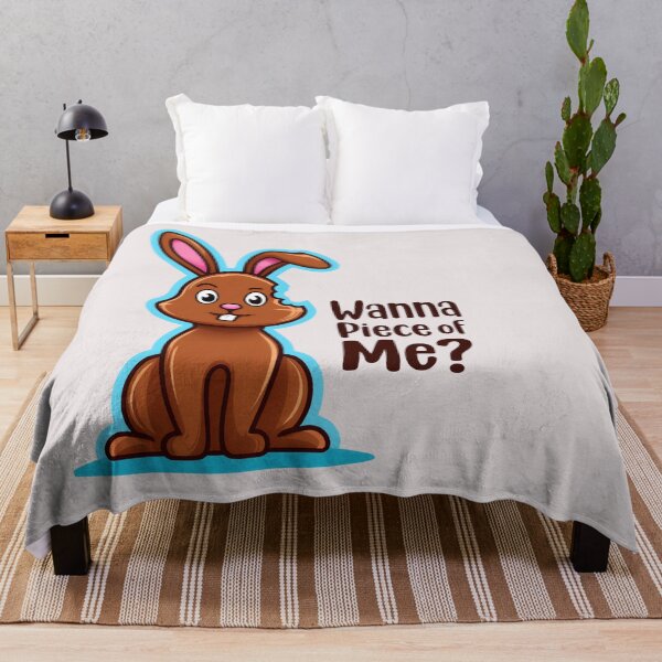 Item preview, Wanna Piece of Me Easter Bunny – Funny Easter Pun Rabbit Design designed and sold by Clairenity Studio.